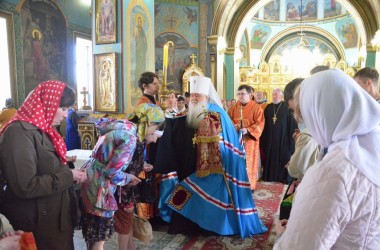 Божественная литургия в Казанском соборе (10 мая 2015 года).