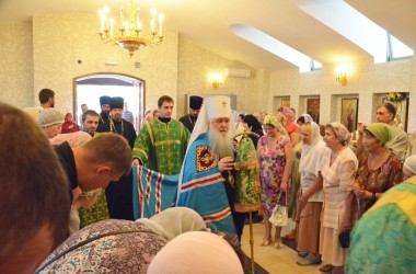 18 июля 2015 года митрополит Волгоградский и Камышинский Герман совершил Божественную литургию в храме прп. Сергия Радонежского