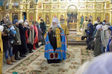 27 декабря митрополит Волгоградский и Камышинский Герман совершил Божественную литургию в Казанском соборе