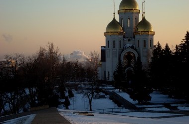 В храме Всех Святых на Мамаевом кургане состоялся молебен для военных