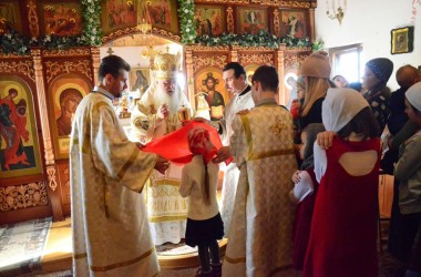 Божественная литургия в Богоявленском храме