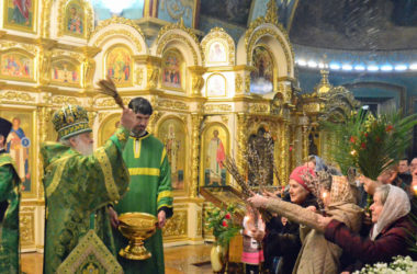 Всенощное бдение в канун Вербного Воскресенья