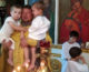 Малышей из многодетных семей окрестили в праздник Крещения Руси