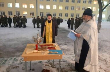 Праздник Крещения Господня отметили в воинских частях