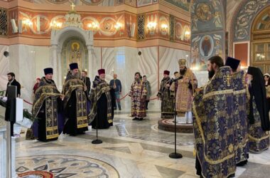 Архиерейское богослужение накануне дня памяти святого князя Феодора Смоленского