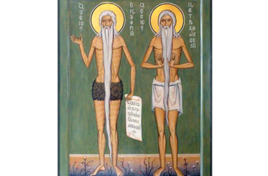 Святая Церковь чтит память преподобных Онуфрия Великого и Петра Афонского