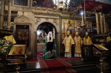 Патриаршая проповедь в день памяти святителя Петра после Литургии в Успенском соборе Московского Кремля