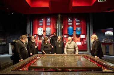 Гости Волгоградской епархии посетили Музей-панораму «Сталинградская битва»