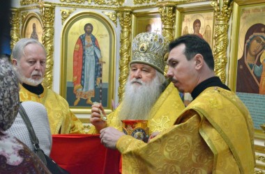 Божественная литургия в Казанском соборе. 22 февраля 2015 года.
