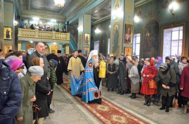 Тринадцатого марта, в канун Великого поста, митрополит Волгоградский и Камышинский Герман совершил Всенощное бдение