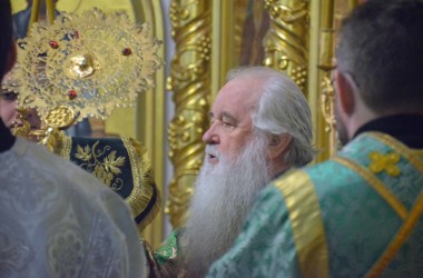 В праздник Входа Господня в Иерусалим митрополит Волгоградский и Камышинский Герман совершил Божественную литургию