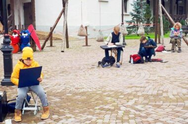 Юные художники Волгограда участвуют в пленэрах в Розе Хутор