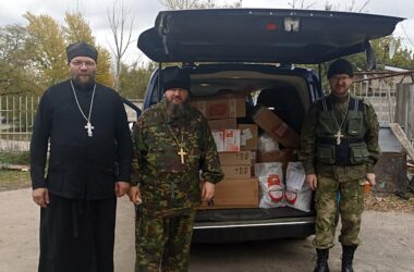 Волгоградский священник прибыл в воинское подразделение Луганской области