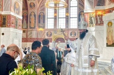 Митрополит Феодор совершил Божественную литургию в праздник Вознесения Господня