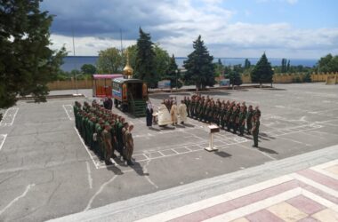 В воинской части освящен походный храм преподобного Сергия Радонежского