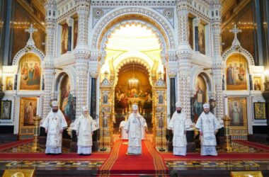 Патриаршая проповедь в праздник Преображения Господня после Литургии в Храме Христа Спасителя