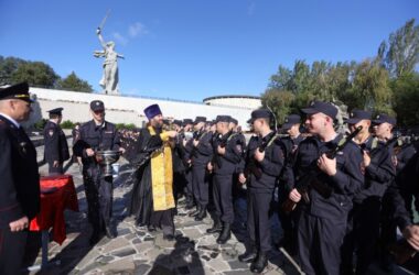 Курсанты Волгоградской академии МВД получили благословение на службу