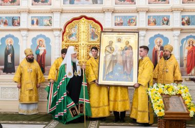 Патриаршая проповедь после Литургии в храме Живоначальной Троицы при бывшем приюте Бахрушиных г. Москвы