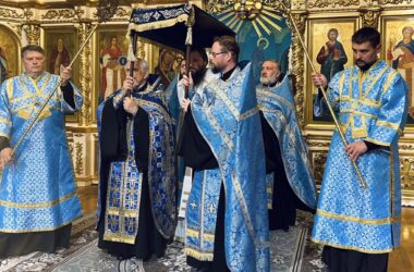 Правящий архиерей совершил Всенощное бдение праздника Успения Пресвятой Богородицы