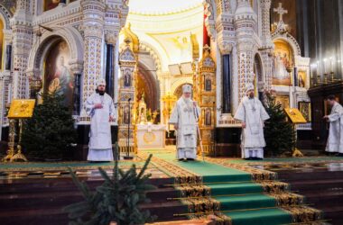 Патриаршая проповедь в Рождественский сочельник после Литургии в Храме Христа Спасителя