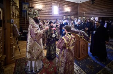 Архиерейская литургия совершена в храме Сорока мучеников Севастийских
