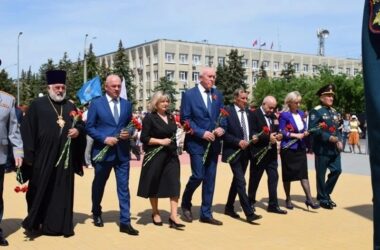 Священнослужитель принял участие в памятном мероприятии, посвященном Герою Советского Союза Алексею Маресьеву