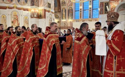 Митрополит Феодор совершил Всенощное бдение в канун Недели о слепом